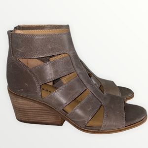 ⭐️Lucky Brand Leather Open Toe Booties⭐️